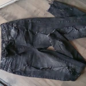 Black jogger jeans